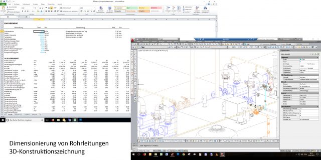 3D Konstruktionszeichnung